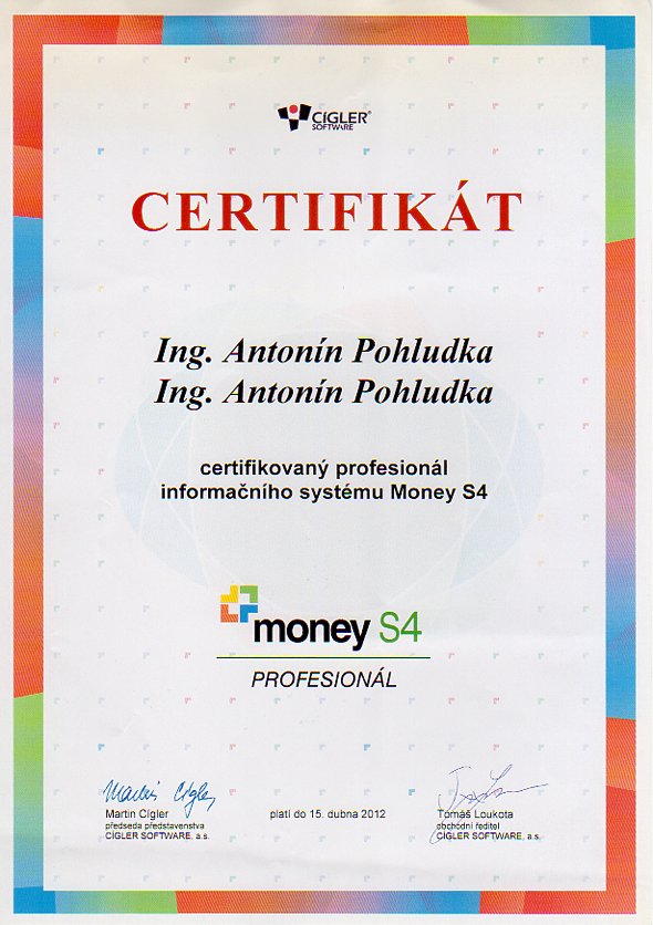 Certifikovaný profesionál informačního systému Money S4_AP